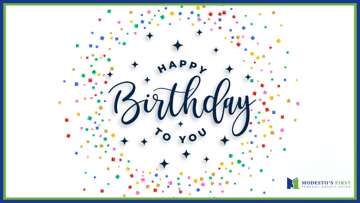 modestos1stfcu's tweet photo. Happy Birthday, Gina! πToday, we are so excited to celebrate you! We hope you have a wonderful birthday filled with laughter, love, and all your favorite things!
#ModestosFirst
#HappyBirthday
#ModestoCalifornia https://t.co/5Lzge9qJvt