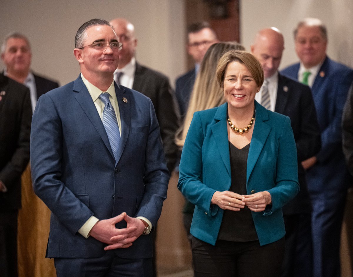 Great to be back with @The_PFFM! From expanding access to Narcan, to suing PFAS manufacturers, we were able to make so much progress together at the AG's Office. As Governor, I'm committed to getting our firefighters what they need to take care of themselves and our communities.