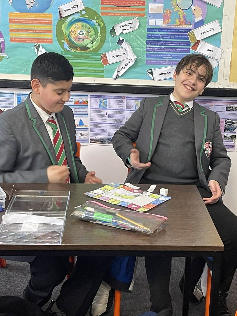 TNugloze's tweet photo. What year 7 revision looks like in geography
Students created their own games covering what we have learnt so far. For half the lesson, the students simply moved around the room playing each others games. @CHSBHumanities @ChallneyBoys #revision #fun #kidsbeingkids #project #1 https://t.co/n780sGgED2