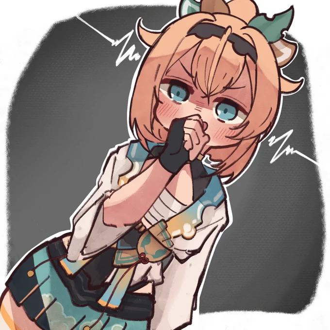 #いろはにも絵を #かざま修行中いろいろ良からぬことを企むいろはちゃんの絵!! 