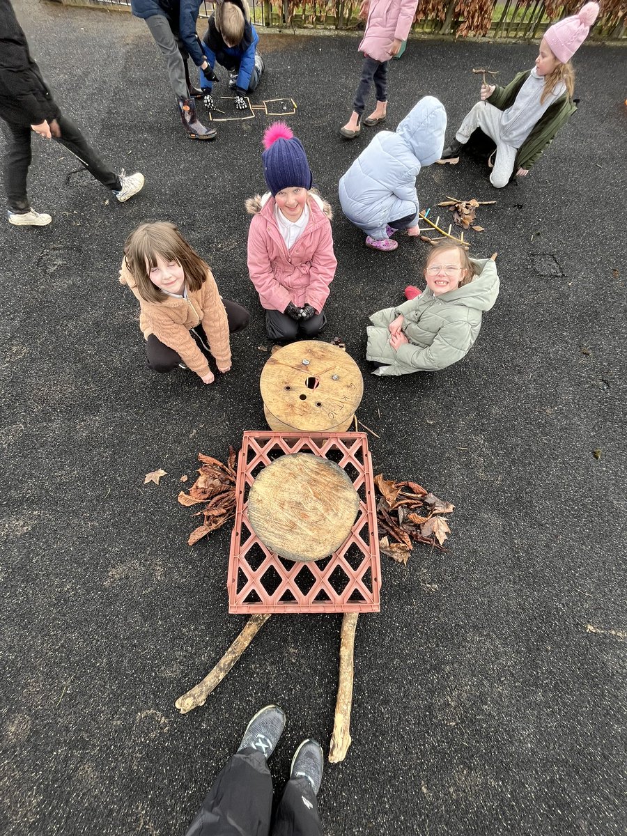 carmondean_ps's tweet photo. Primary 3 took part in the classic “art attack” large scale pictures! The children created their very own birds eye view pictures using loose parts @MissRaffertyCPS #teamtuesday https://t.co/WM42GXuvgg