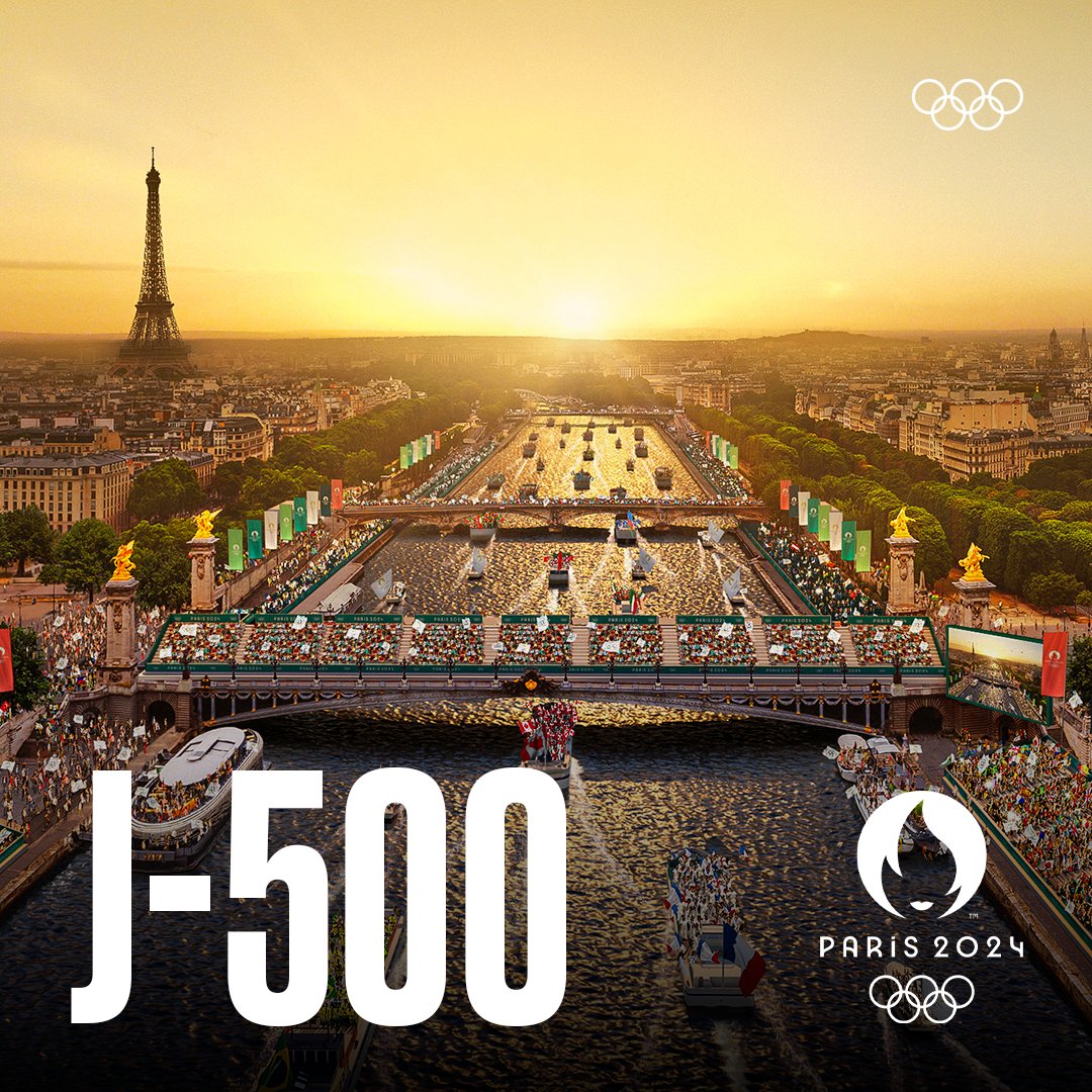 jeuxolympiques's tweet photo. Rendez-vous dans exactement 500 jours  ! 🇫🇷🙌 https://t.co/LXGdeMmusK