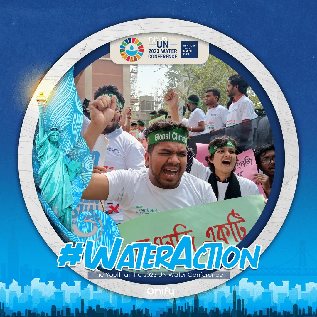 Water is vital to 🥤 health,🚽 sanitation, 🥘 food and 🌳ecosystems.

The UN 2023 Water Conference is a key opportunity to generate concrete #WaterAction and commitments to advance the global water agenda.
#UN2023WaterConference #WaterAction #EarlyWarningsForAll
#UN1FY
