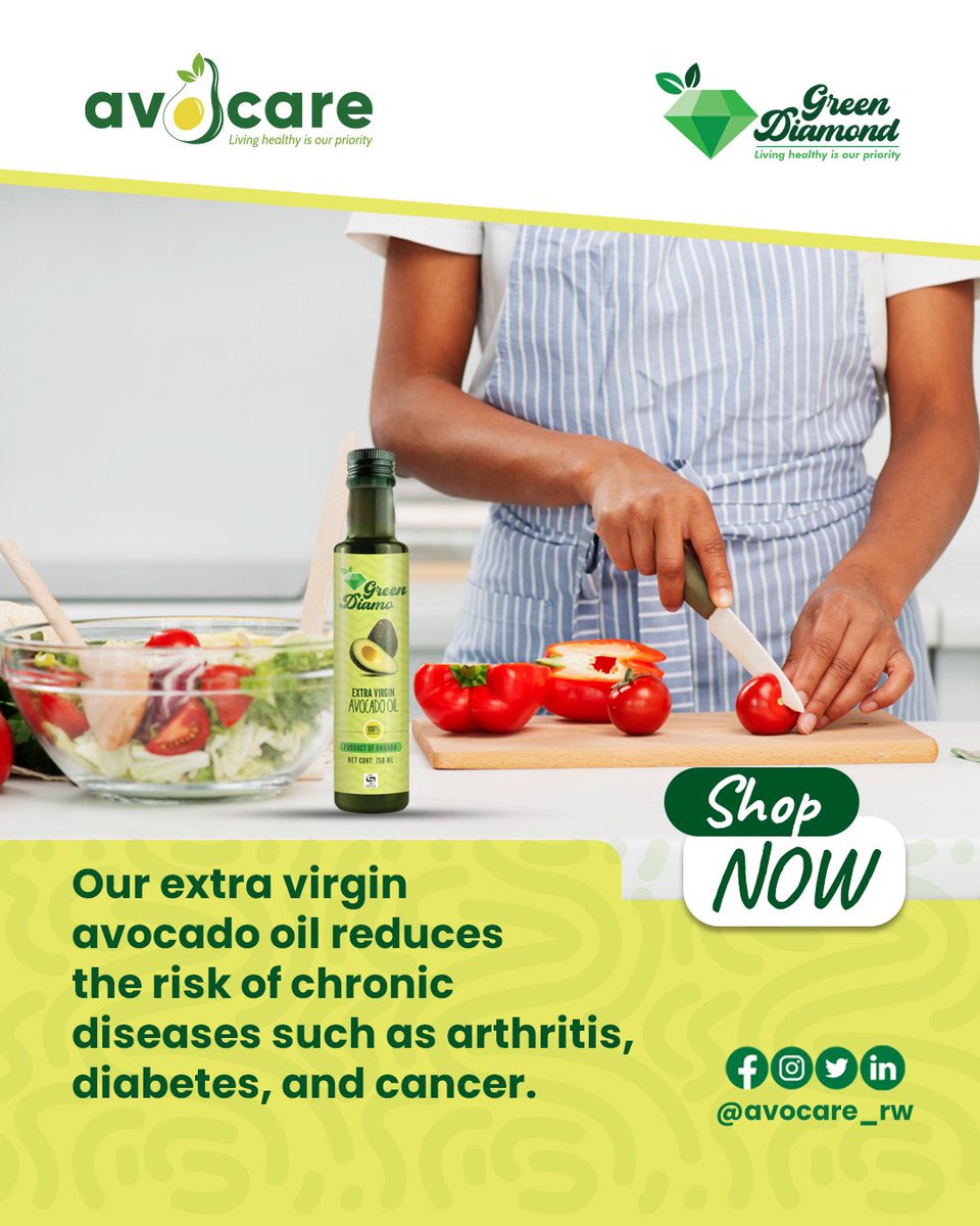 Did you know that extra virgin avocado oil has anti-inflammatory and antioxidant properties? 

This means it may help reduce the risk of chronic diseases such as arthritis, diabetes, and cancer.

#avocadooil
#Healthyeating
#Avocare
#RwOT
