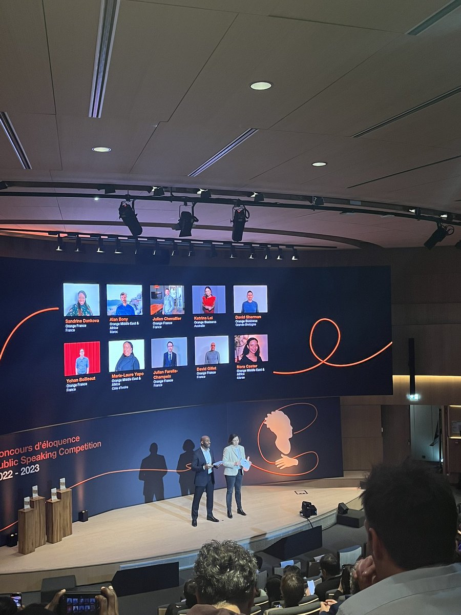 Ot_nora's tweet photo. Le #ComeBack du #ConcoursdEloquence @orange
Une entrée en matière du tonnerre avec Sandrine Dankova, commerciale @OrangeIDF 
Je reconnais son humour habituel et son éloquence naturelle Cc  @FatimaAlla_ 

Merci @sophieboumendil pour ce programme 😍 https://t.co/ELQARhE5yr