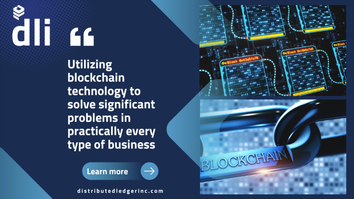 DLedgerInc's tweet photo. Our work utilizes blockchain technology to solve significant problems in practically every type of business including; Banking, Medical/HealthCare, Pharmaceuticals, Heavy Industry, Transportation/Shipping, and so many more.

Learn more at https://t.co/l3xQQhnnGu

#Blockchain https://t.co/fuK6ZmfmwE