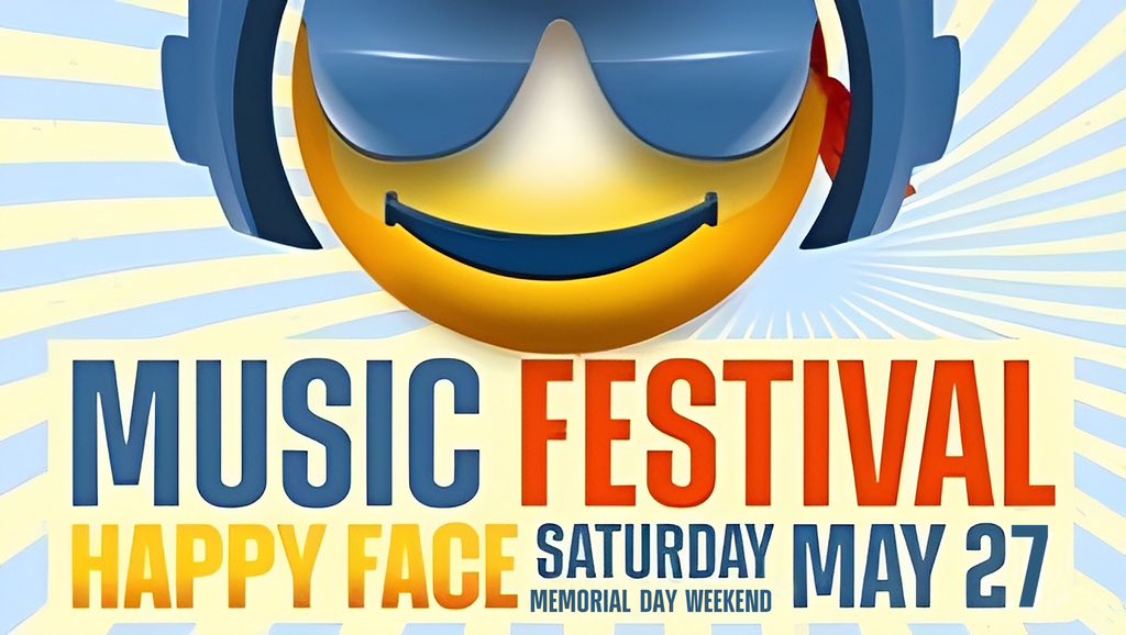 Didya’ hear the happy news?

Happy Face Musical Festival is BACK this Memorial Day weekend at Rancho Santa Susana Park! 

Be sure to save the date — May 27th — and this year we’re goin’ 80’s! Open to all ages. Brought to you by Simi Sunrise Rotary!