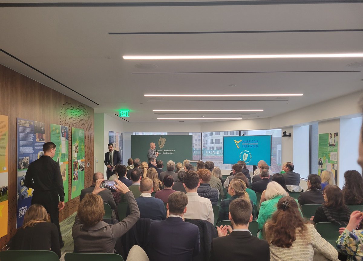 IrelandinSF's tweet photo. Today @AmericanChamber unveils their new report on US-Ireland business in Ireland House San Francisco with Minister @SimonHarrisTD
#irelandinsf #GlobalIreland https://t.co/a9XUfnfk0h