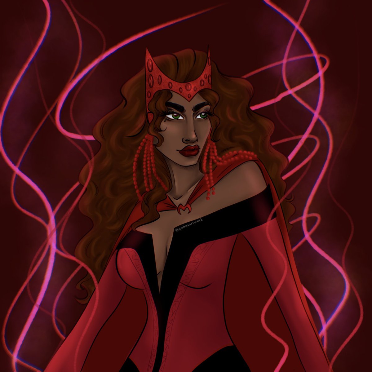 gabusartwork's tweet photo. missing this costume forever #scarletwitch https://t.co/0H9AfQle8R