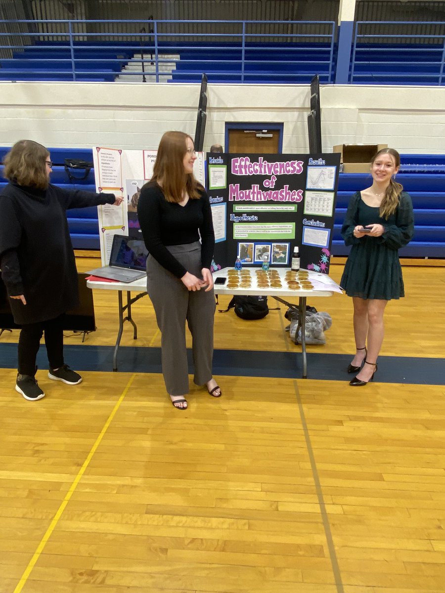 BalticPrincipal's tweet photo. High School Science Fair presentations are in full go! https://t.co/8mkdbRht5w