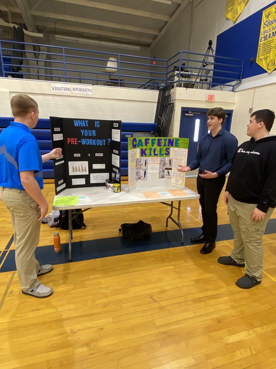 BalticPrincipal's tweet photo. High School Science Fair presentations are in full go! https://t.co/8mkdbRht5w