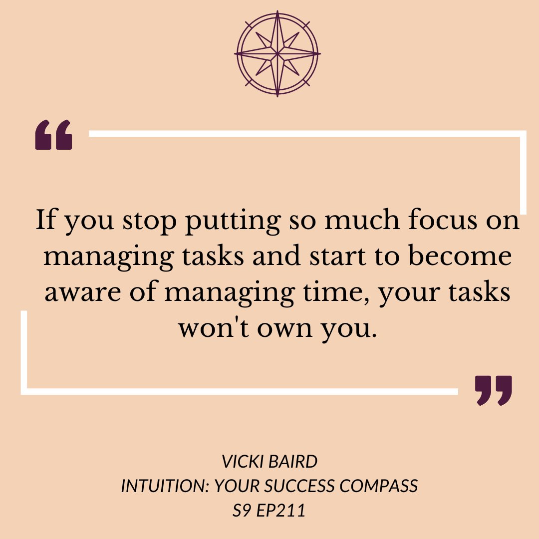 vickibairdcoach's tweet image. If you stop putting so much focus on managing tasks and start to become aware of managing time, your tasks won't own you..

rfr.bz/t5kxdlx

 #lifecoachatlanta #intuitionjourney #inspirationblog #peaceofmind
