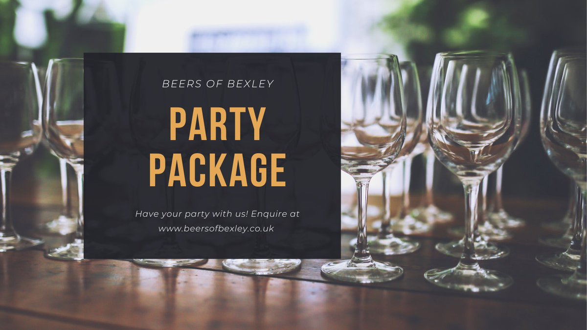 BeersOfBexley's tweet photo. Have your party with us 🎉 

We have had orders and quotes for wedding / engagement and birthday parties for later on this year. 

Drop us a message if you are looking to bulk buy for a party and we would be more than happy to offer a discount. https://t.co/uykKUVj2DT