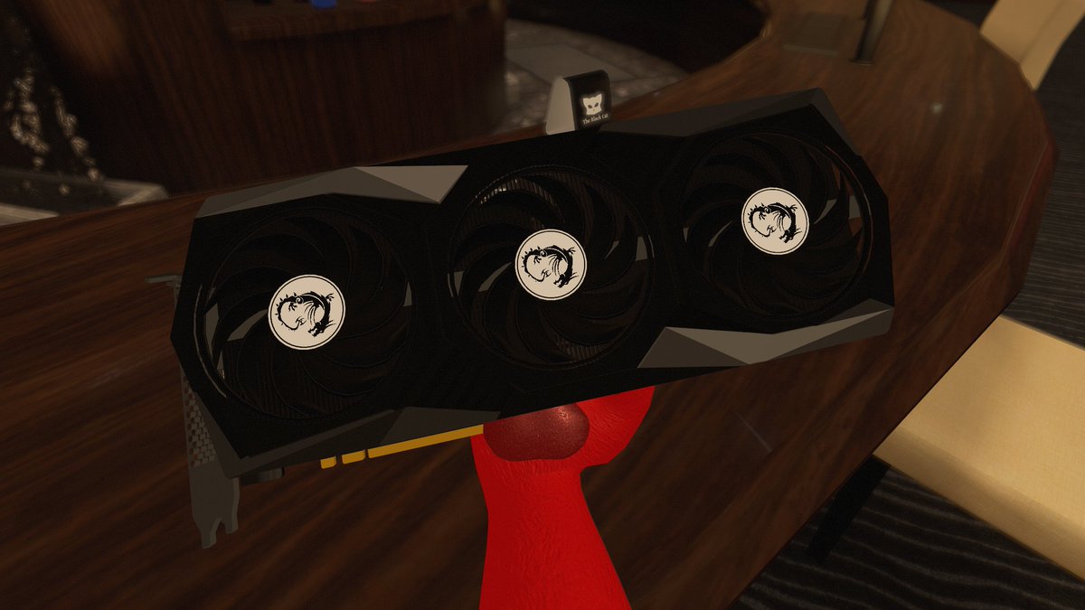 aint no WAY did they bring the MSI GAMING X TRIO 6900XT into VRChat 💀💀

(please ignore the arm holding it)