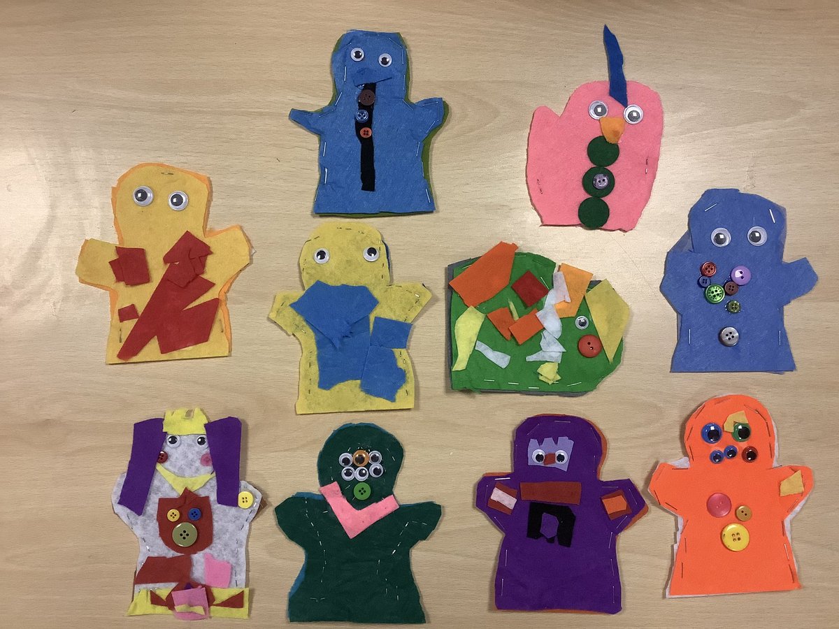 BHPSMansfield's tweet photo. Puppet making in #1SH. The children have practised different ways to join fabric together and made excellent puppets. https://t.co/ovPbEjGEk3