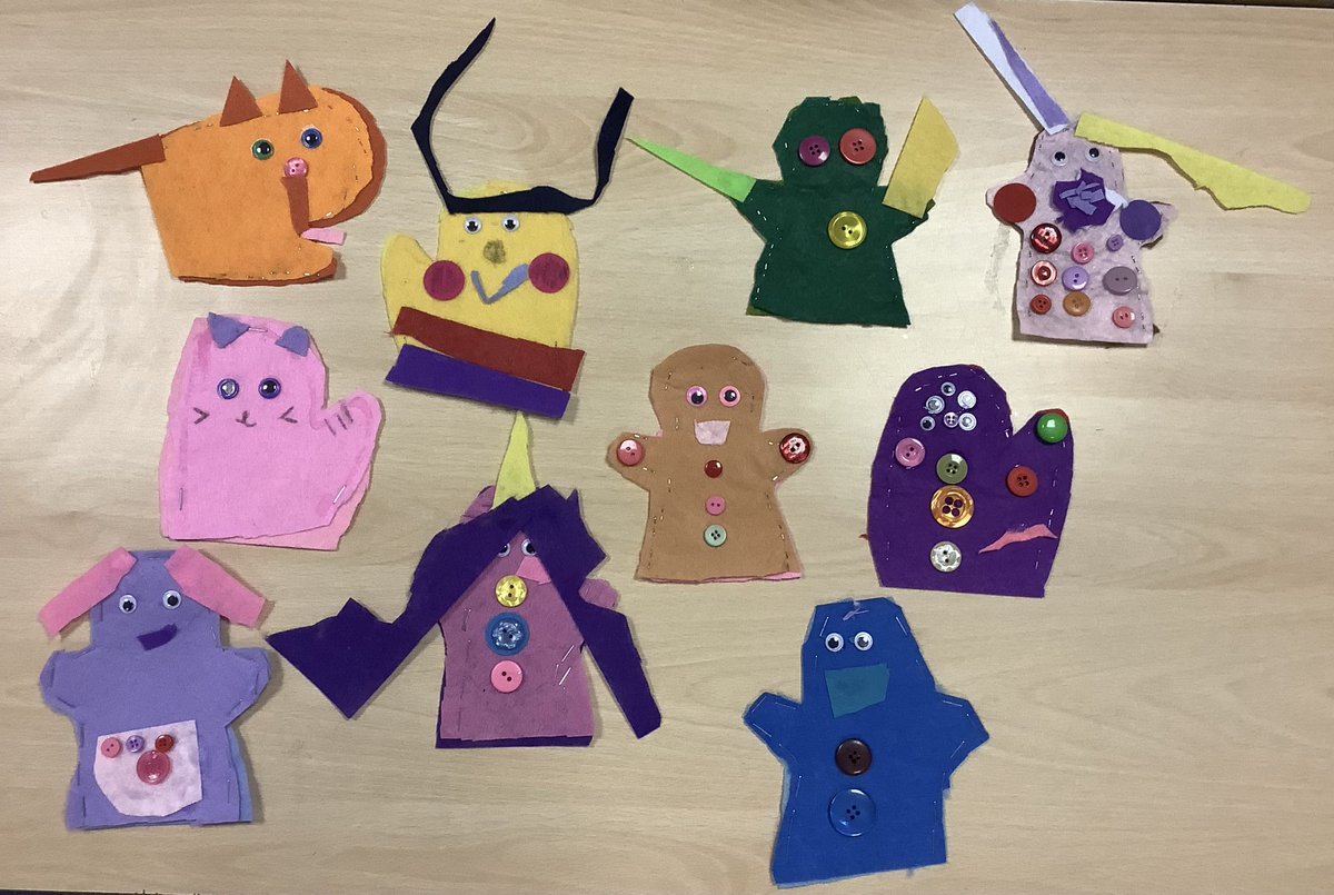 BHPSMansfield's tweet photo. Puppet making in #1SH. The children have practised different ways to join fabric together and made excellent puppets. https://t.co/ovPbEjGEk3