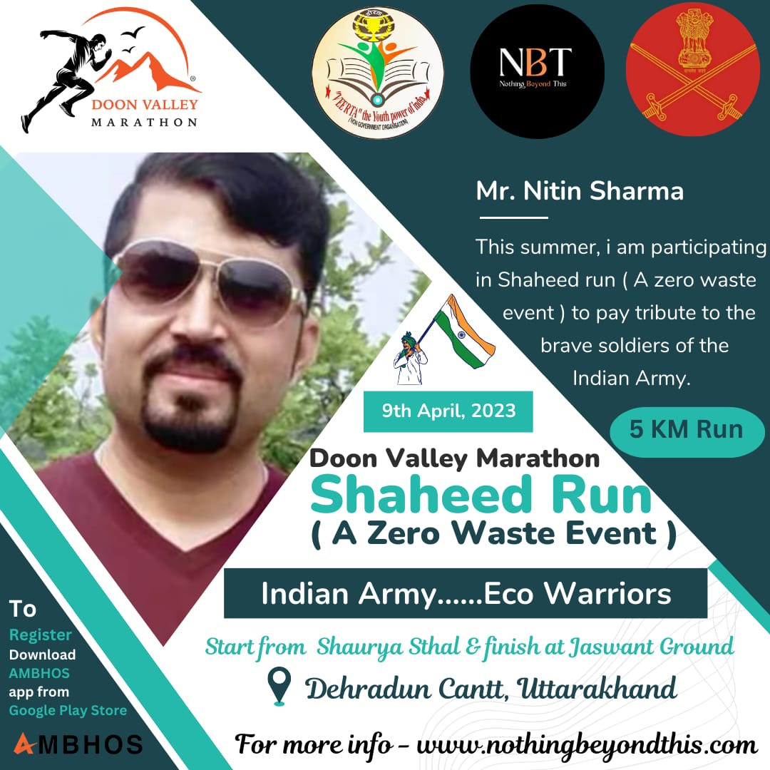 Unity_flame_run's tweet photo. Hello Everyone, I'm proud to be associated with the #ShaheedRun of NBT Marathon to pay tribute to brave soldiers of Indian Army.
Register now : https://t.co/LMDfocJbBF
Army personnel's discount : https://t.co/1VUCiQTwvV
Website : https://t.co/CsLXgNgnIA https://t.co/K1yRoTTt5k