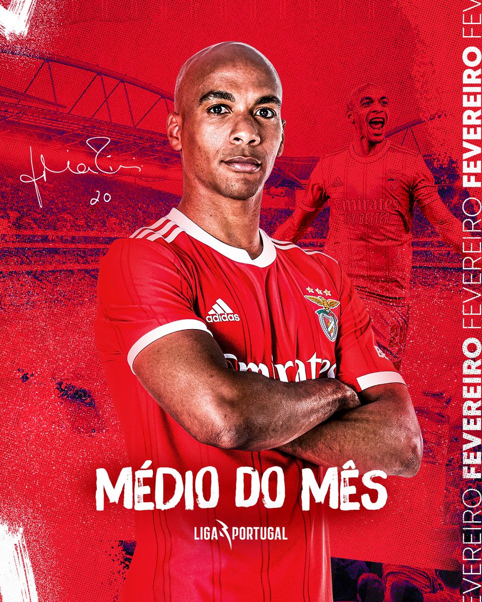 SLBNetworking's tweet photo. By João Mário - RT SLBenfica: ✨ O 𝙈𝙚𝙡𝙝𝙤𝙧 𝙈𝙚́𝙙𝙞𝙤 𝙙𝙤 𝙈𝙚̂𝙨 de fevereiro da #LigaPortugal!
 
#EuAmoOBenfica https://t.co/a4B4OQEn92 - https://t.co/i1rRBW34zr https://t.co/JJHCAyVgDj