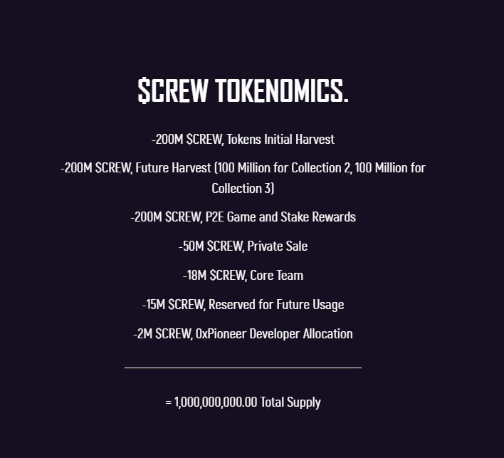 The $CREW token has unique tokenomics, with the implementation of the recyclable ERC-20 token it allows for us to do linear token distribution directly to the NFT. That's right, you don't own the claim, your NFT does! 🦸‍♂️⚡
1/3 🧵
#Crypto #token #NFTFi