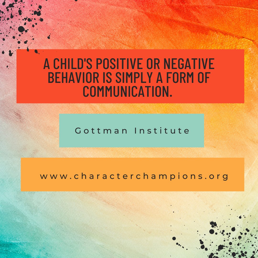 A child's positive or negative behavior is simply a form of communication. 
#gottman #parenting #parentingtools #children #behaviorproblems