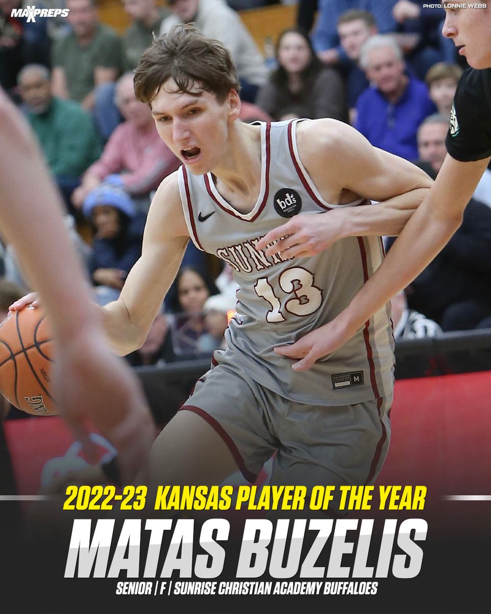 MaxPreps's tweet photo. Matas Buzelis is the 2022-23 MaxPreps Kansas High School Basketball Player of the Year 🏀

✍️: https://t.co/UTrL5LHizI https://t.co/xZEY2dRmOV