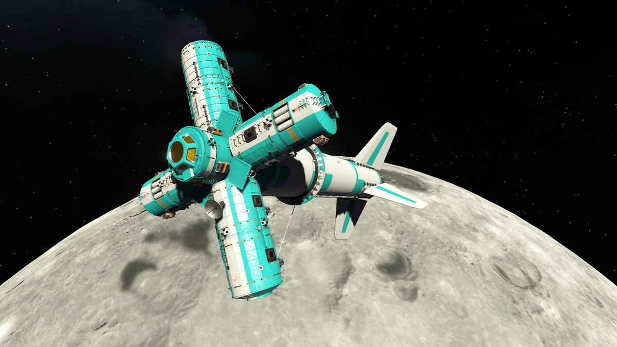 MikeShinkai's tweet image. Munar Base 1.0 #KSP2 #KerbalSpaceProgram2