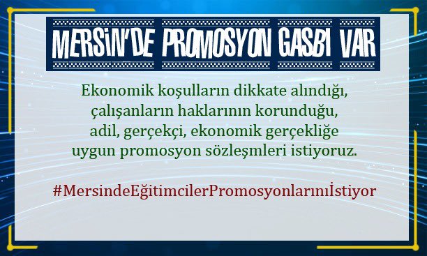 #PromosyondaGasp
#MersindeEgitimcilerPromosyonlarınıİstiyor 
<a href="/YapiKredi/">Yapı Kredi</a> 
<a href="/YapiKrediHizmet/">Yapı Kredi Hizmet</a> 

Bu zorbalıktır