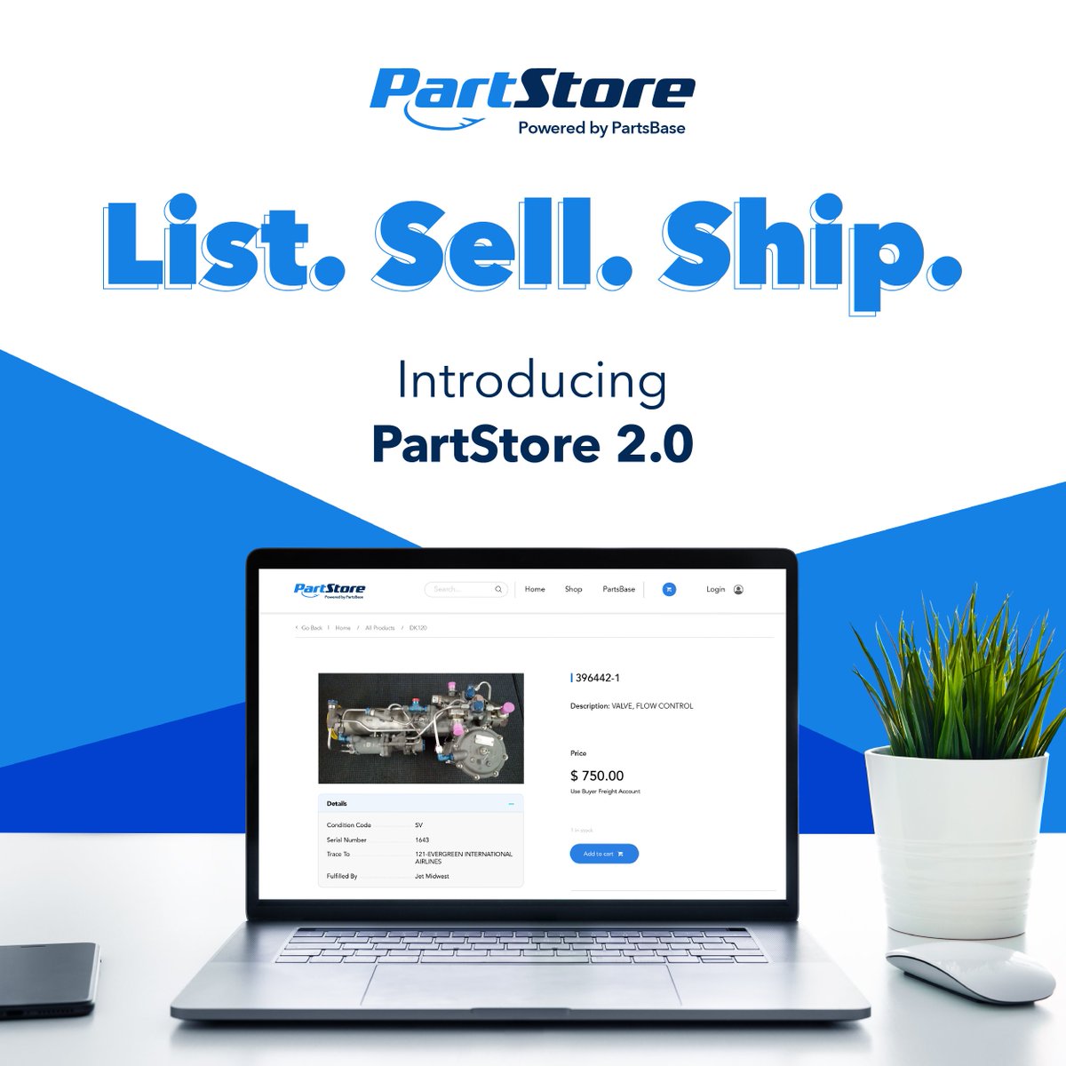 Partsbase's tweet photo. Introducing PartStore 2.0, the aviation industry’s first transactional marketplace, powered by @oro_inc , the leading B2B Ecommerce platform for the modern purchasing experience.
Click here to get started:
https://t.co/5tYGBn1Ij9
#PartStore #B2B #Aviation #Aerospace https://t.co/MrM8HpipRy