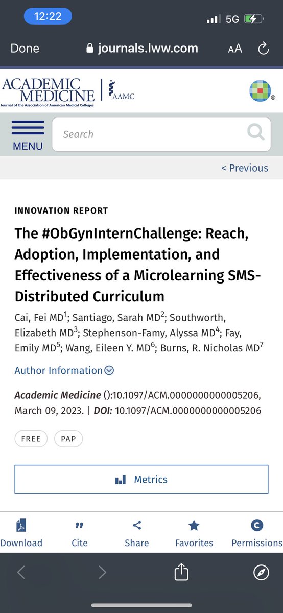 SarahASantiago's tweet photo. Published our #obgyninternchallenge findings in @AcadMedJournal😄

In summary, the OBIC is a feasible, effective, and enjoyable curriculum for rising OBGYN interns #obgyntwitter #meded 

@OBGynChallenge @fei_cai_md @LizASouthworth @rnickburns_md 

To read: https://t.co/H0nmd2EvxE https://t.co/gunPipayDN
