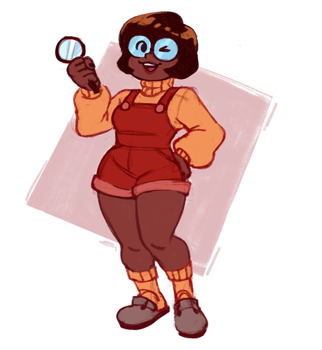 drawmango's tweet photo. lil warm up velm design for funsies🧡 https://t.co/ySe01zeLBZ