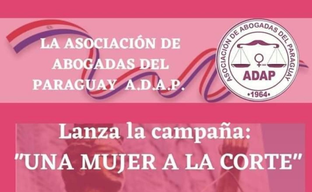 ADAPabogadas's tweet photo. La ADAP solicita al Consejo de la Magistratura que considere a las MUJERES para conformar la terna de la máxima instancia judicial. Que la IGUALDAD sea efectiva!!  Abogamos por tener una Mujer en la Corte Suprema de Justicia.
Será Justicia! https://t.co/BZgqiD9i5I