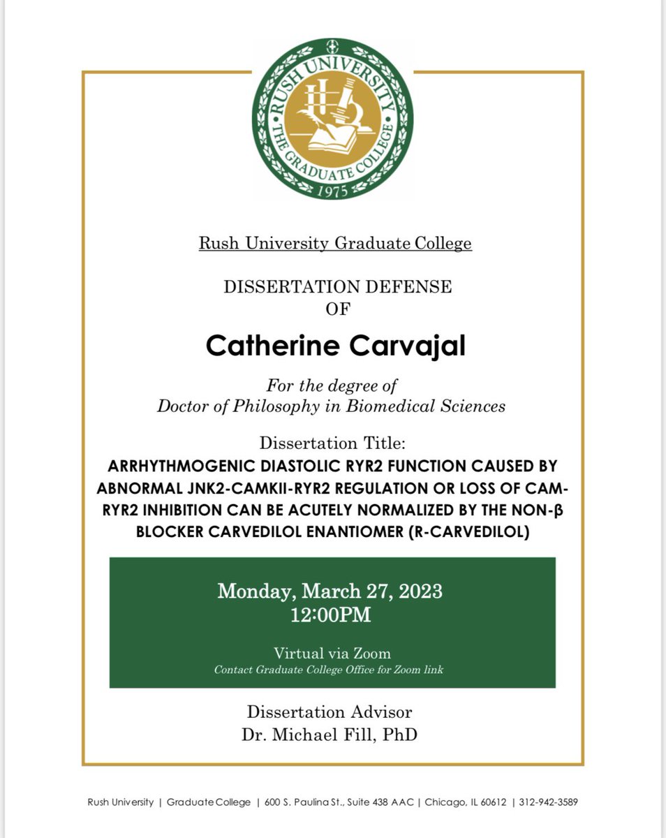 The Graduate College at Rush University tweet media