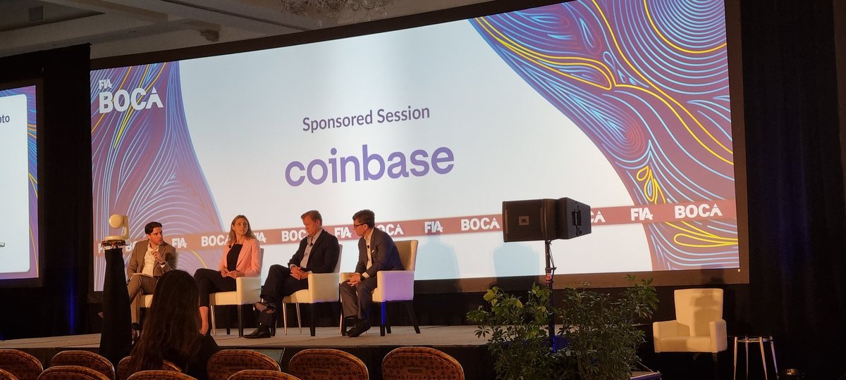 Great session at <a href="/FIAconnect/">FIAconnect</a> sponsored by <a href="/coinbase/">Coinbase 🛡️</a> about the regulation of crypto.
