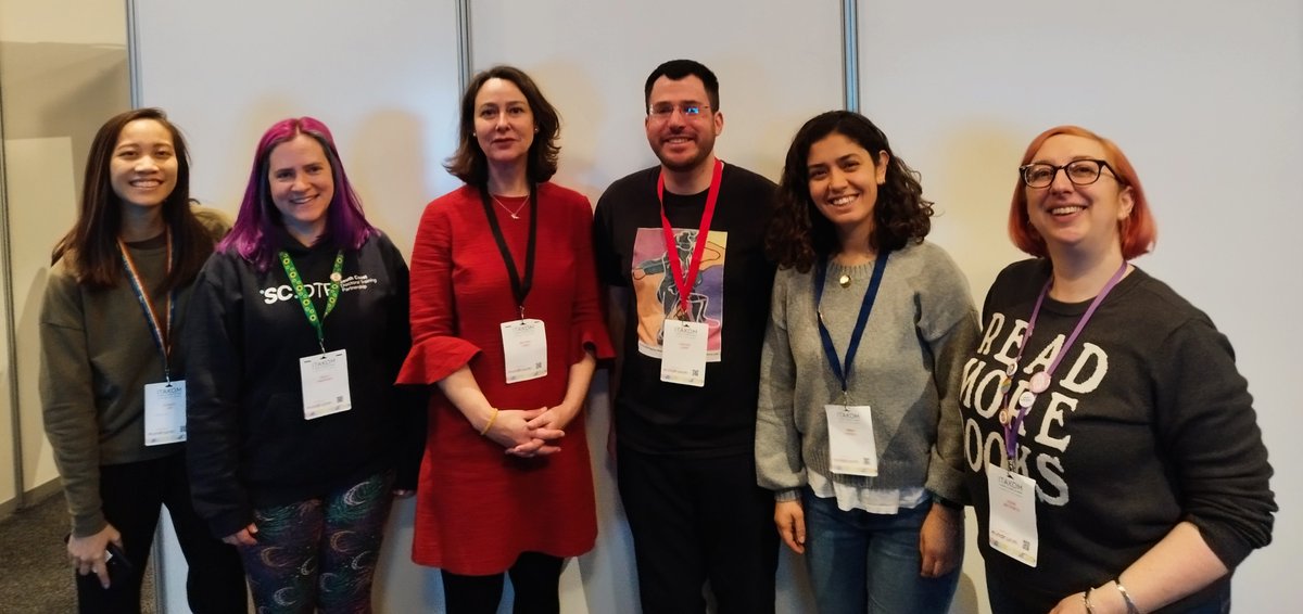 The @UoP_CIDD team @ITAKOM_CONF (left to right @elinorlim_, @HRadders, @DrBeatriz_Lopez, @drstevenkapp, @e_mine_gurbuz, and @addiebabe) enjoyed a stimulating time at the conference as it comes to a close. Thank you for chatting with us and your interest in our research.