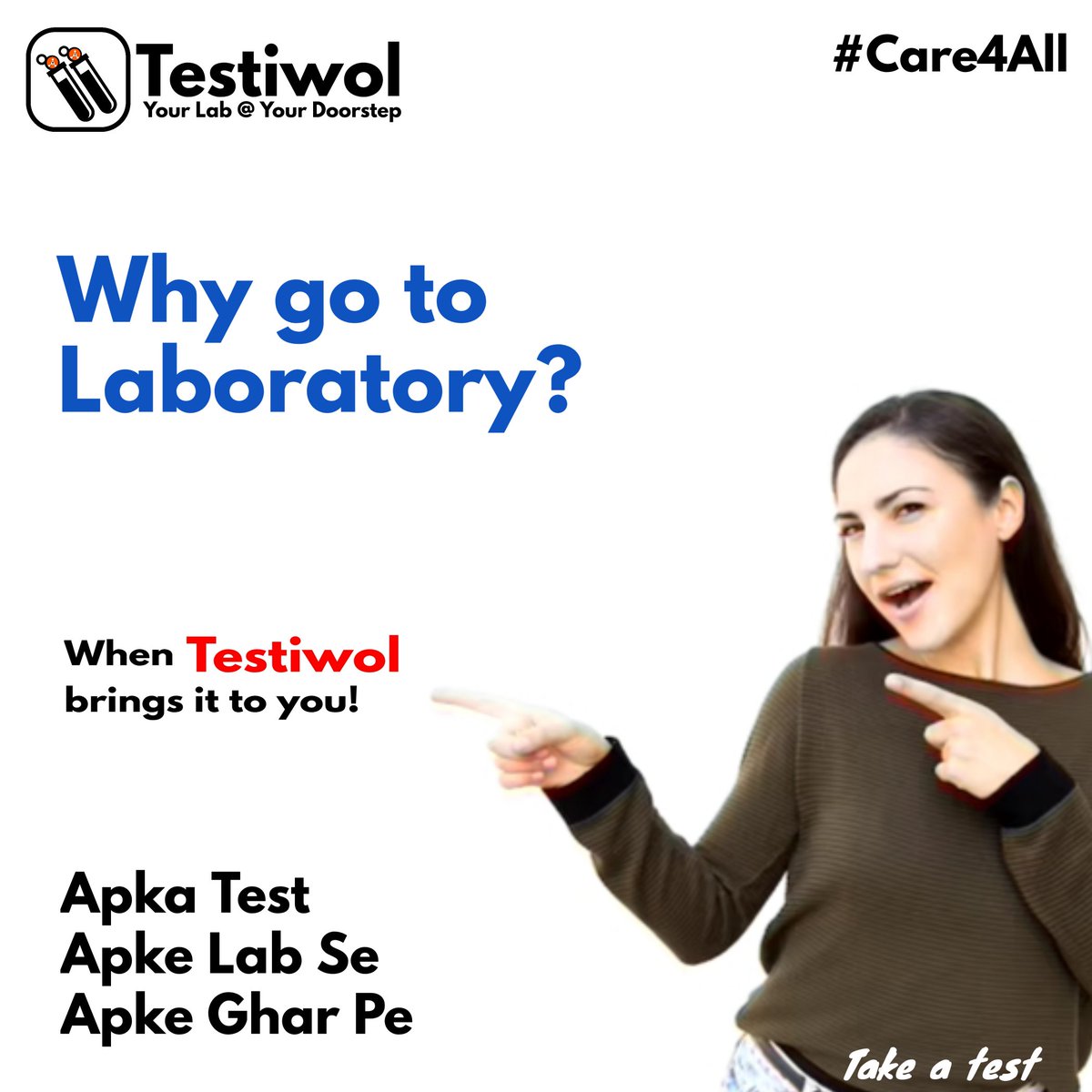 testiwol's tweet photo. Why go to Laboratory
#testiwol #internationalwomensday
#imternational #viral #trending #Health #kashmirdiagnostics #sofidiagnostics @testiwol @sofidiagnostics #reels #instagram #Health #care4all #kashmirdiagnostics https://t.co/OClrfY56X6
