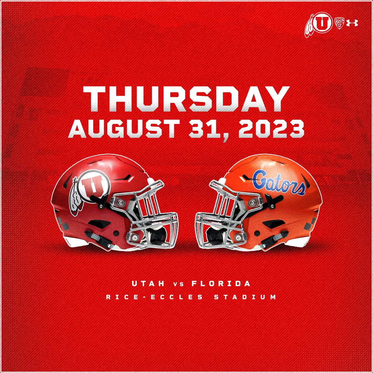 Utah_Football's tweet photo. Can’t wait to see you all in 𝗿𝗲𝗱 on August 31st for our home opener ‼️ https://t.co/CbsRY59HFo