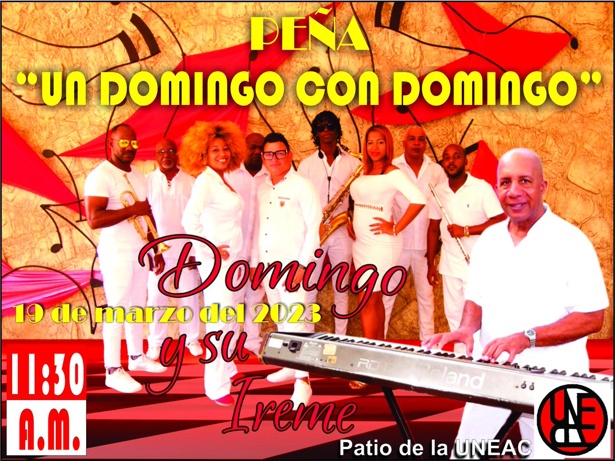 PromotoraEPCME's tweet photo. Presentación de la Peña “Un domingo con domingo” Con la agrupación Ireme el domingo 19 de marzo en el Patio de la UNEAC a las 11:30 a.m. https://t.co/HzEoXcM3Rj