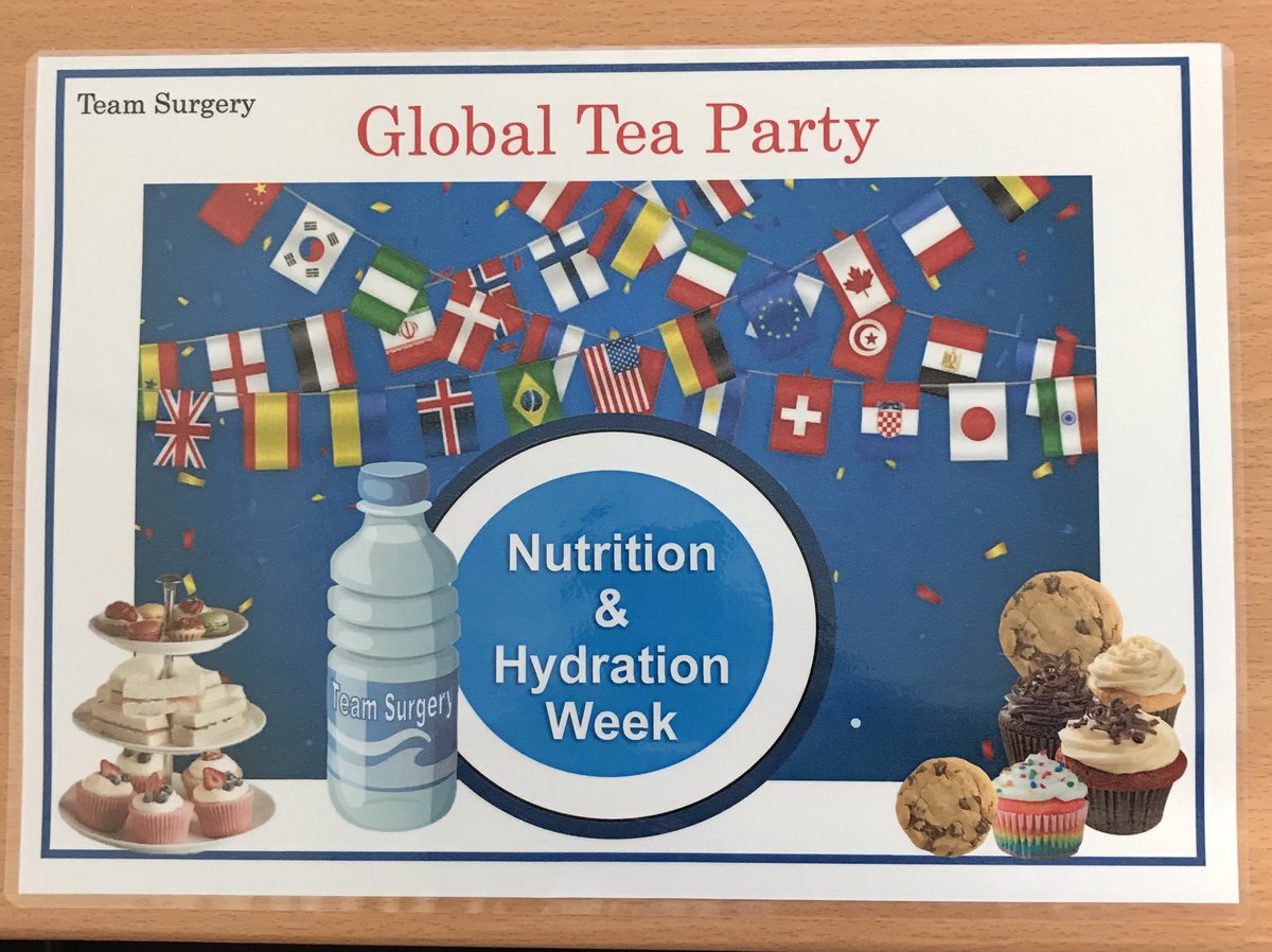 It’s the #TeamSurgery Global Tea Party tomorrow! Don’t forget to bring your favourite snack to share in the staff room at 11:30, or from the trolley dash at 14:00 #NHW2023 @cath_puttock @sabaderc @lizzie_keen86 @SarahThomasE2 @SopDivision @NHWeek