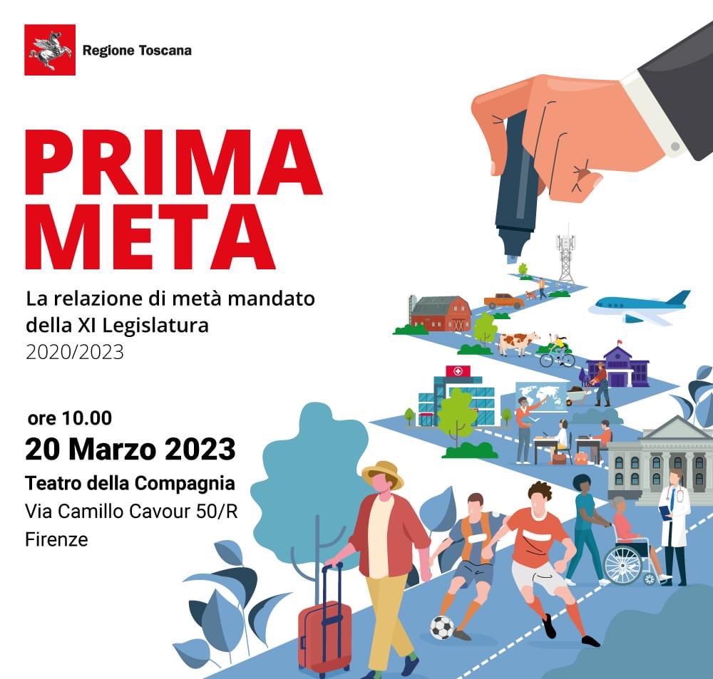 Siamo giunti a metà del mandato e lunedì 20 marzo alle 10 vi aspetto al Teatro della Compagnia di Firenze per raccontarvi i primi due anni e mezzo di cammino insieme. #primameta