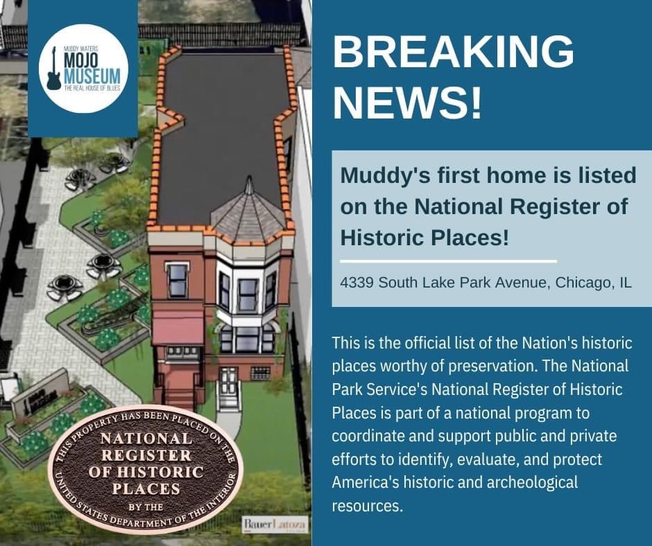 ChiBluesHistory's tweet image. Muddy your home in Chicago is safe. And the flamingos are staying.