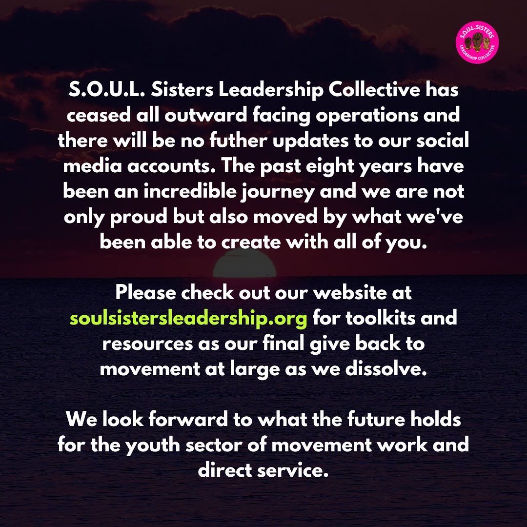 The past eight years have been an incredible journey and we are not only proud but also moved by what we've been able to create with all of you.

We look forward to what the future holds for the youth sector of movement work and direct service.