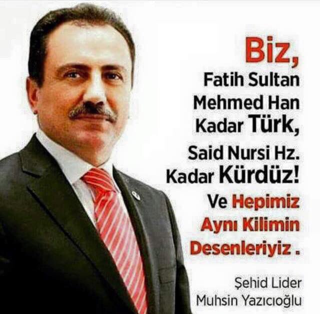 Hepimiz Aynı Kilimin Desenleriyiz ...

Şehid Lider Muhsin YAZICIOĞLU
