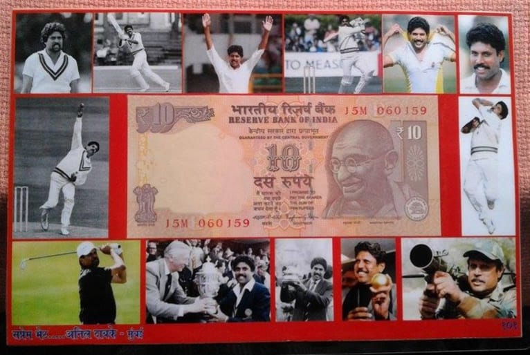 amitdabke's tweet photo. @therealkapildev - My dad has a unique hobby of collecting indian currency notes &amp; gift it to the person who's Date of Birth Matches. So same way he has found your note &amp; he wants to gift you personally. So i will appreciate if you look into it &amp; get this note from him. https://t.co/kHPCg9nWX3