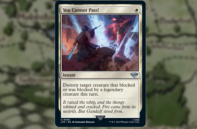 mtgdesktopcomp1's tweet photo. #MTGLOTR Famous sentence https://t.co/8hG3hCDPjH