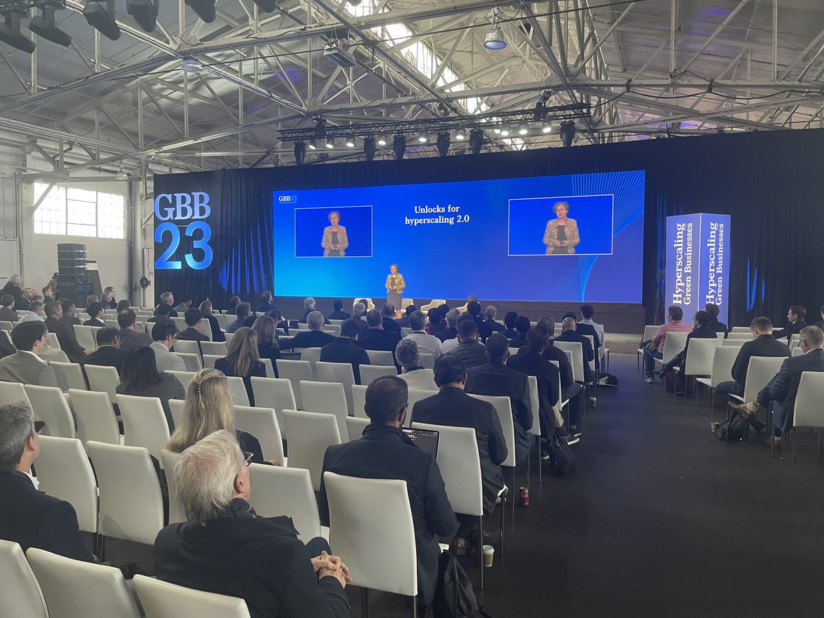 Excited to be at <a href="/McKinsey/">McKinsey & Company</a> ‘s Green Business Building Summit, and hearing from innovators and enablers how to hyperscale sustainable ventures! #gbb23