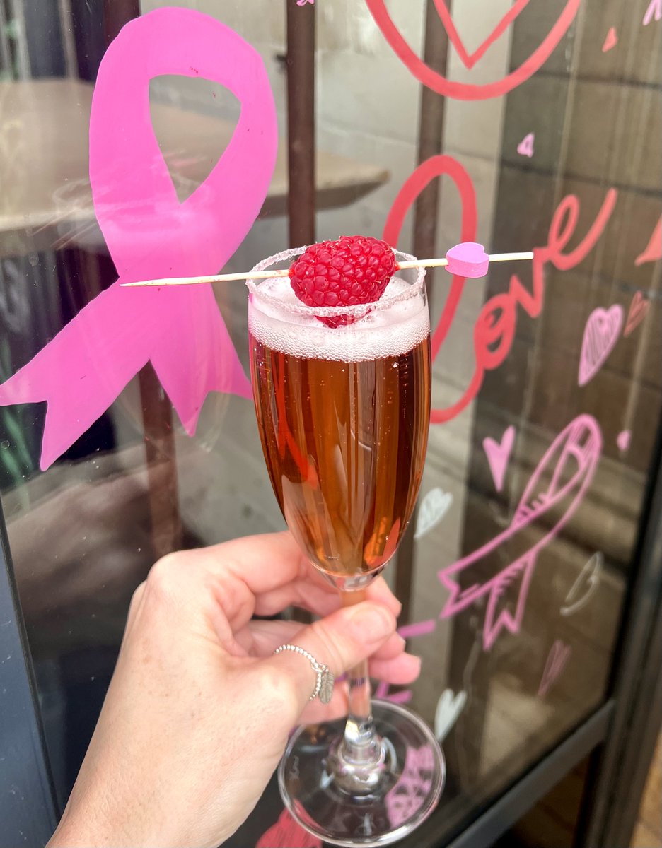 There's still time to support #paintaltypink by purchasing one of our fantastic  💗 TICKLED PINK cocktails 

Sloe gin, raspberry & Della Vite pink prosecco 🥂 50% of sales will head to help #preventbreastcancer