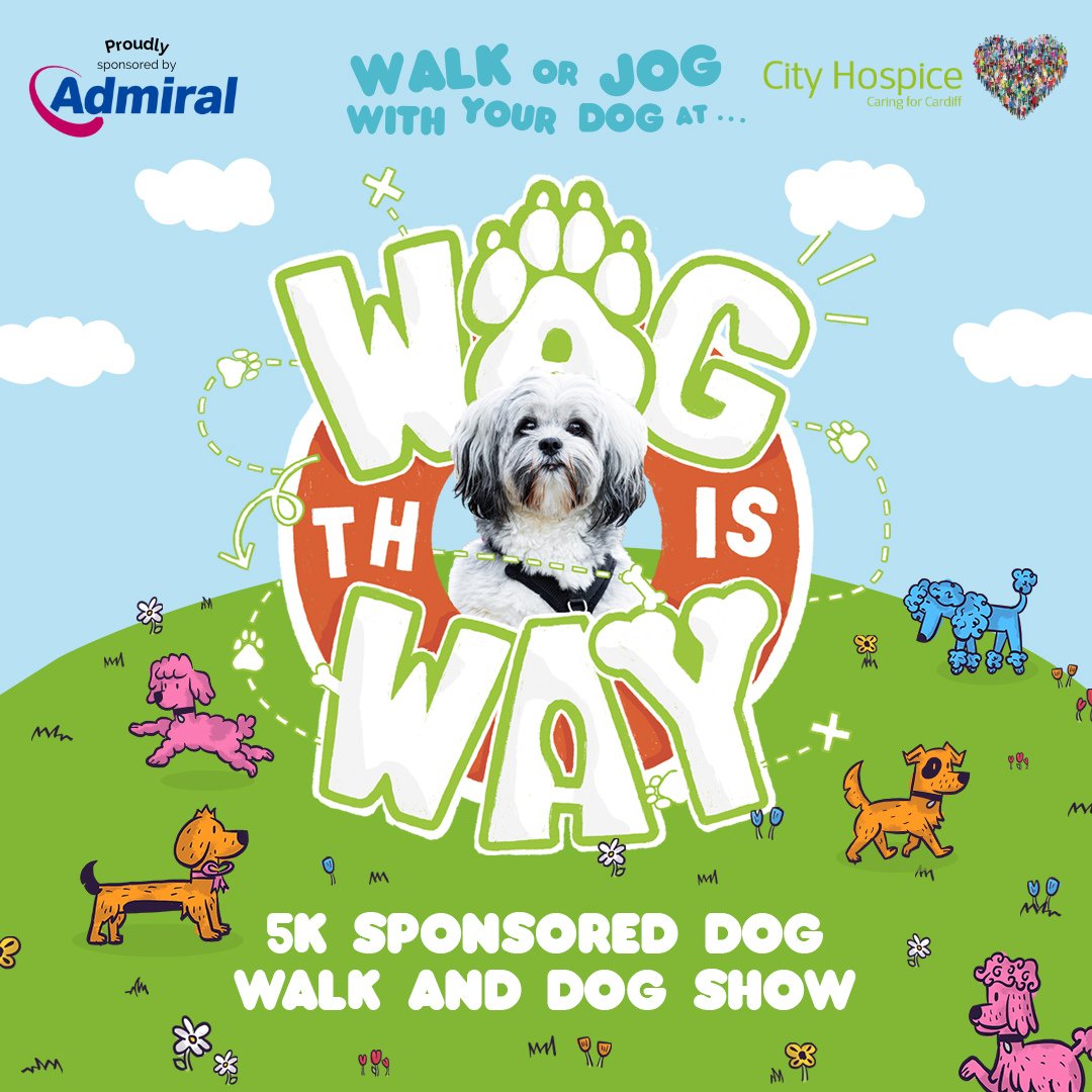 burnspetfood's tweet photo. 🐾 City Hospice’s Wag this Way 2023 🐾

Run or walk 5K in this fabulous sponsored dog walk in Bute Park, #Cardiff! We are delighted to be part of such a fun event for all to enjoy, all while raising funds for an important cause. 

Register your place https://t.co/kFOH1lvUxT https://t.co/nFQfeCxsdm