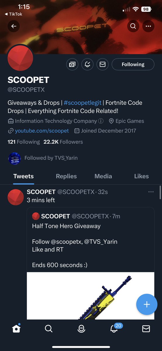 ColeWiseltier's tweet photo. @SCOOPETX @TVS_Yarin Done, goodluck to everybody! https://t.co/6a7Yp28u2A