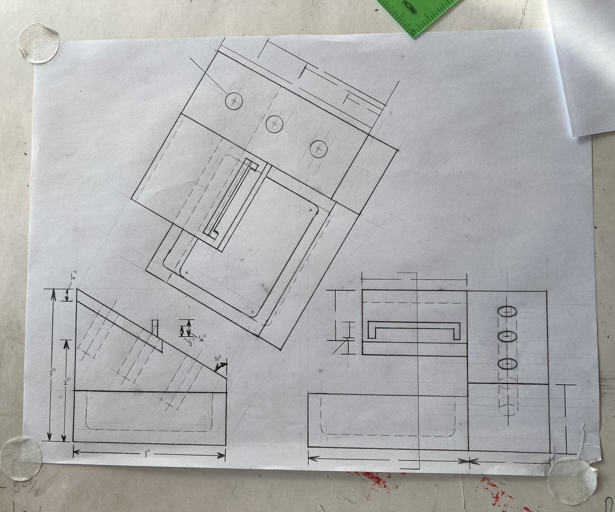 Andrew is one of my engineering graphics and illustration students. He was up in the design studio soaking up the space working on a desk organizer design.