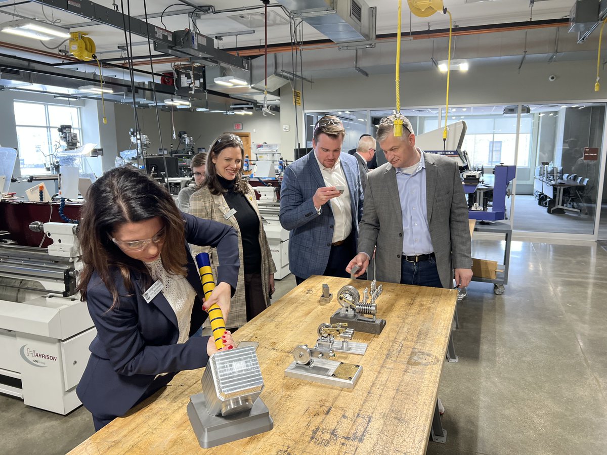 Check out these Kent County State Legislators at the AMP Lab @ WMU in Grand Rapids! We had a great time showing them around and discussing the great partnership that exists between WMU, GRCC and Autocam Medical to prepare the next generation of STEM Workforce participants!